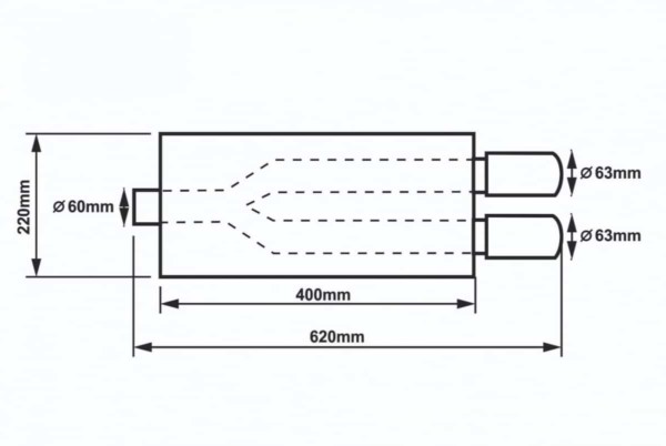 Športový Tlmič 60mm RM Motors – Obrázok 2