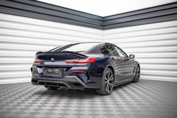 MAXTON DESIGN - Zadný difúzor s rebrovaním, vhodné pre BMW 8 GRAN COUPE M-PACK G16,Čierny lesk – Obrázok 2