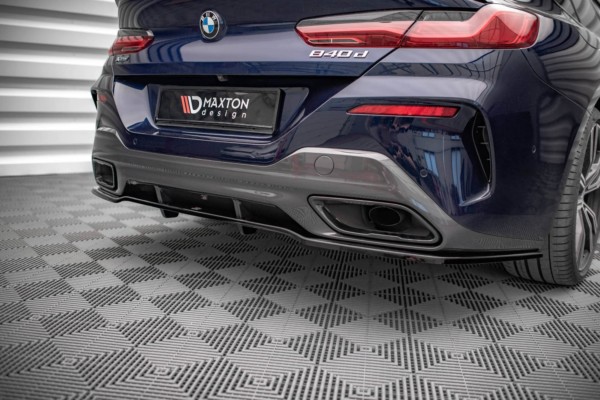 MAXTON DESIGN - Zadný difúzor s rebrovaním, vhodné pre BMW 8 GRAN COUPE M-PACK G16,Čierny lesk – Obrázok 3