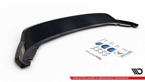 MAXTON DESIGN -Stredový zadný spoiler ,Seat Leon Hatchback Mk3,Čierny lesk – Obrázok 4