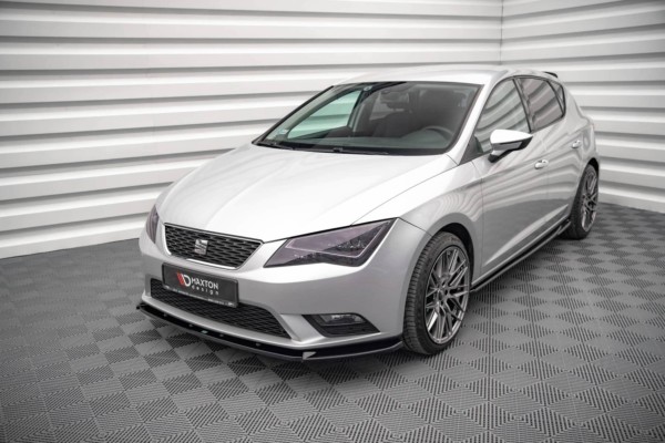 MAXTON DESIGN -Spoiler pod predný nárazník ,SEAT LEON MK3,Čierny lesk – Obrázok 4