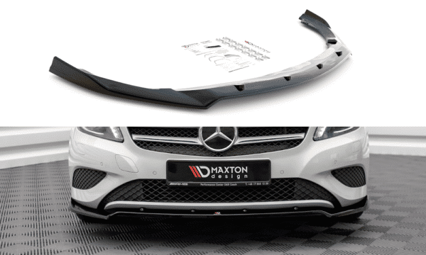 MAXTON DESIGN - Spoiler pod predný náraznik V.2 Mercedes-Benz A W176,Čierny lesk