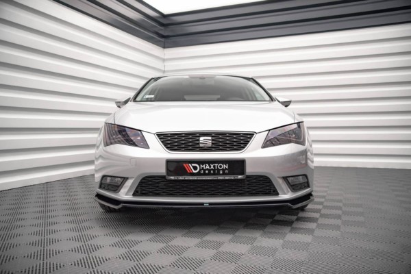 MAXTON DESIGN -Spoiler pod predný nárazníkV.2,SEAT LEON MK3,Čierny lesk – Obrázok 3