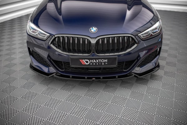 MAXTON DESIGN -Spoiler pod predný nárazník V.3 , vhodné pre BMW 8 COUPE M-PACK G15 / 8 GRAN COUPE M-PACK G16,Čierny lesk – Obrázok 2