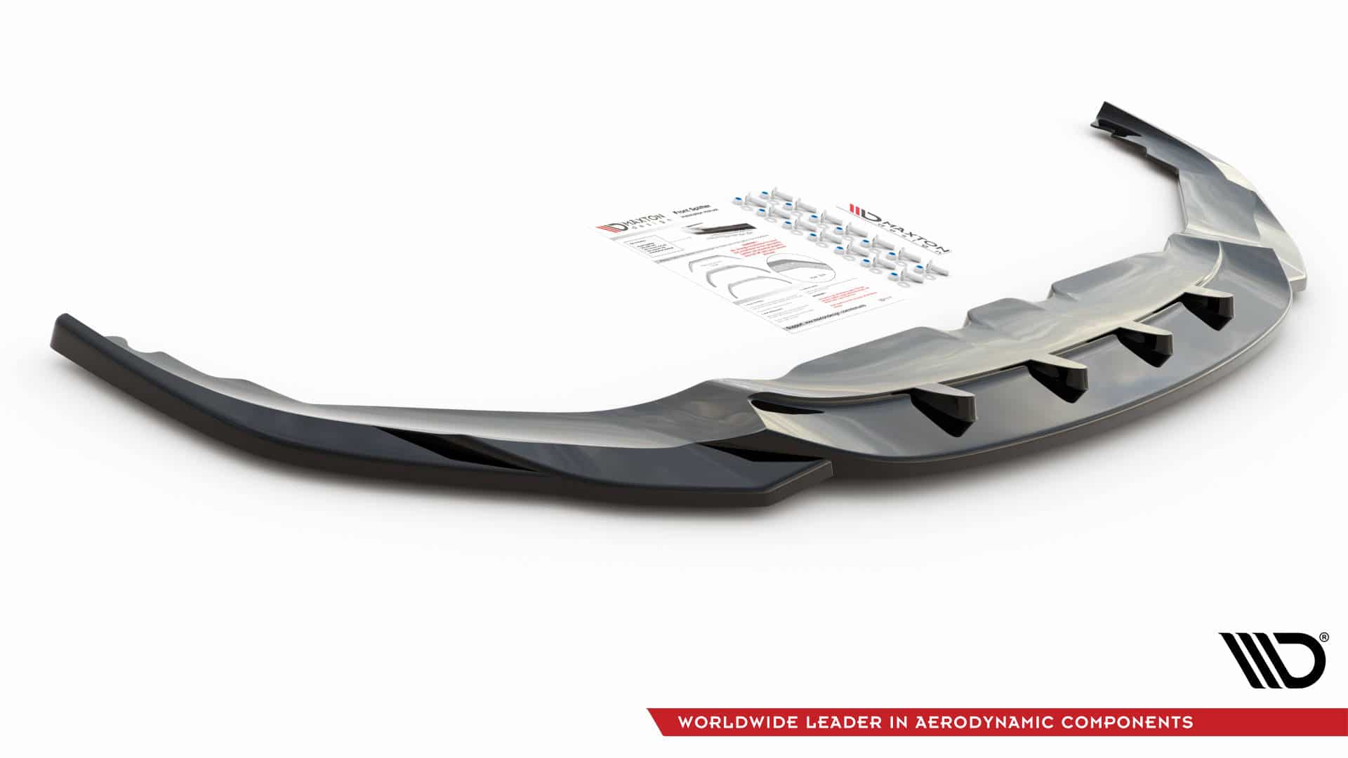 MAXTON DESIGN -Spoiler pod predný nárazník V.4 , vhodné pre BMW 8 COUPE M-PACK G15 / 8 GRAN COUPE M-PACK G16,Čierny lesk – Obrázok 4