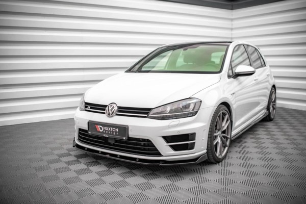 MAXTON DESIGN - Spoiler pod predný nárazník V.4,VOLKSWAGEN GOLF R MK7,Čierny lesk – Obrázok 3