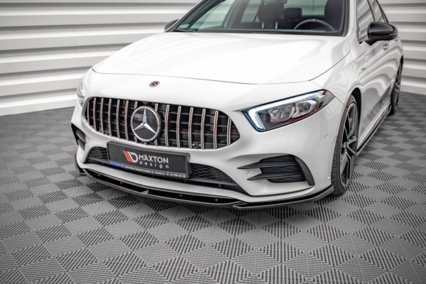 MAXTON DESIGN - Spoiler pod predný nárazník V.5 MERCEDES A35 AMG / AMG-LINE W177, čierny lesk – Obrázok 4
