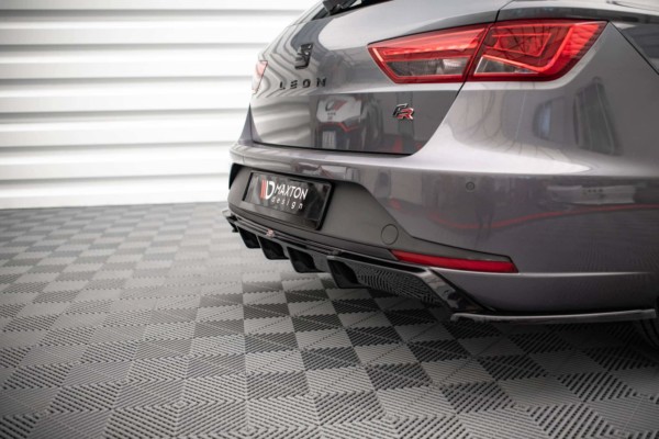 MAXTON DESIGN -Zadný difúzor,SEAT LEON FR SPORTSTOURER MK3,Čierny lesk – Obrázok 2