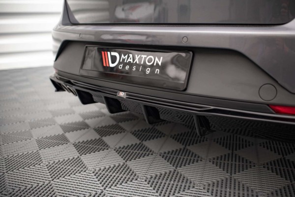 MAXTON DESIGN -Zadný difúzor,SEAT LEON FR SPORTSTOURER MK3,Čierny lesk – Obrázok 3