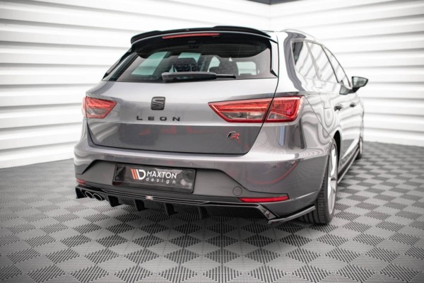 MAXTON DESIGN -Zadný difúzor,SEAT LEON FR SPORTSTOURER MK3,Čierny lesk – Obrázok 4