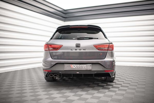 MAXTON DESIGN -Zadný difúzor,SEAT LEON FR SPORTSTOURER MK3,Čierny lesk – Obrázok 5