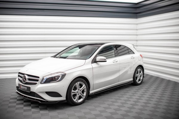MAXTON DESIGN - Lišty pod bočné prahy V.1, Mercedes-Benz A W176,Čierny lesk – Obrázok 3