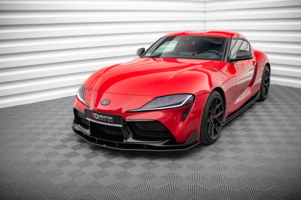 MAXTON DESIGN -Spoiler pod predný nárazník, TOYOTA SUPRA MK5,Čierne – Obrázok 3