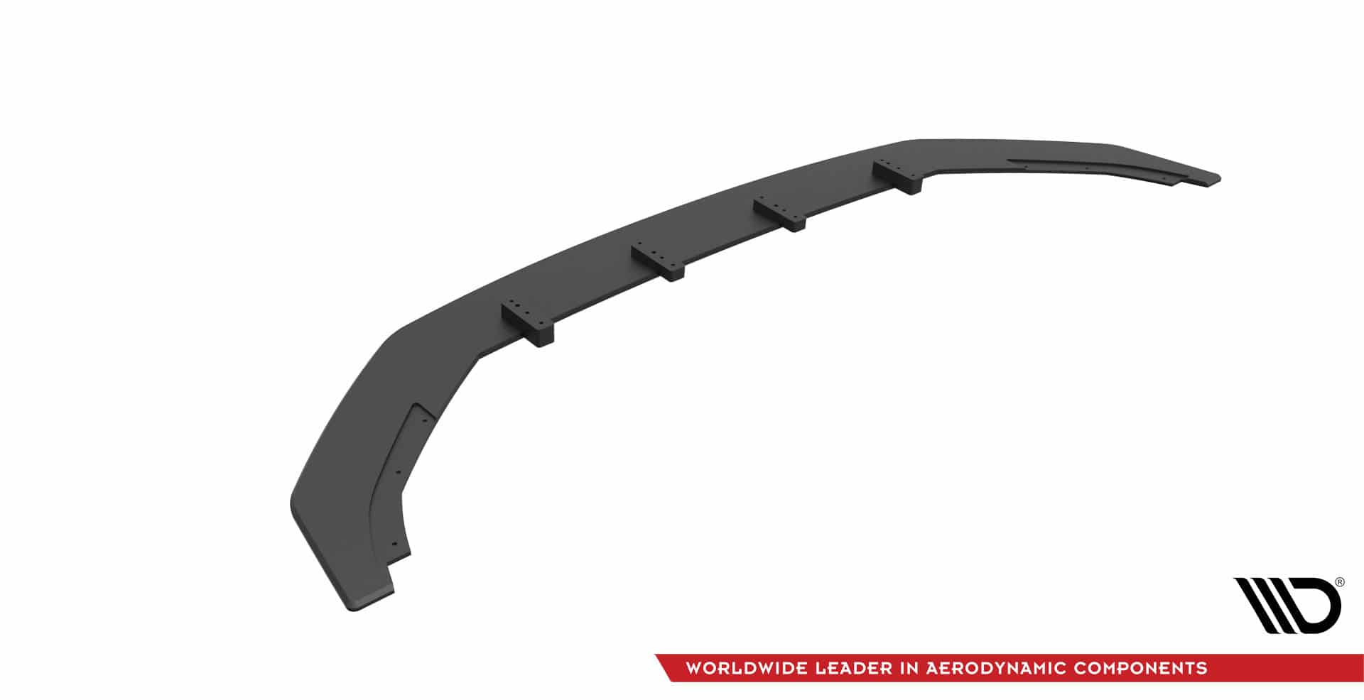 MAXTON DESIGN - Spoiler pod predný nárazník V.2, VOLKSWAGEN GOLF R MK7, Čierny – Obrázok 5