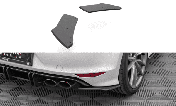 MAXTON DESIGN - Bočné difúzory zadného nárazníka, VOLKSWAGEN GOLF R MK7, Čierne