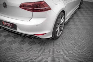 MAXTON DESIGN -Bočné difúzory zadného náraznika V.4 VOLKSWAGEN GOLF R MK7, čierny lesk – Obrázok 4