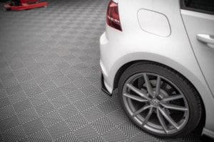 MAXTON DESIGN -Bočné difúzory zadného náraznika V.4 VOLKSWAGEN GOLF R MK7, čierny lesk – Obrázok 5