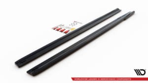 MAXTON DESIGN - Lišty pod bočné prahy V.2 MERCEDES A35 AMG / AMG-LINE W177, čierny lesk – Obrázok 3