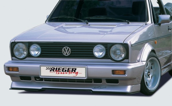 Rieger  predný spoiler -  VW Golf 1 , plast ABS, 
vrátane- Certifikát,montážne vybavenie