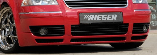 Rieger  predný spoiler -  VW Passat (3BG) , plast ABS, 
vrátane- hliniková mriežka,montážne vybavenie,