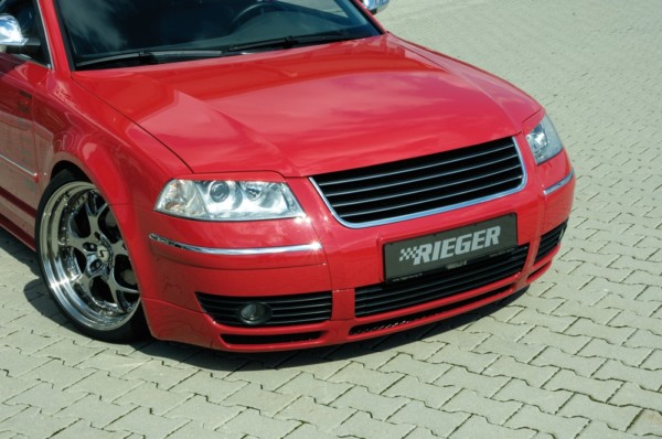 Rieger  predný spoiler -  VW Passat (3BG) , plast ABS, 
vrátane- hliniková mriežka,montážne vybavenie, – Obrázok 3