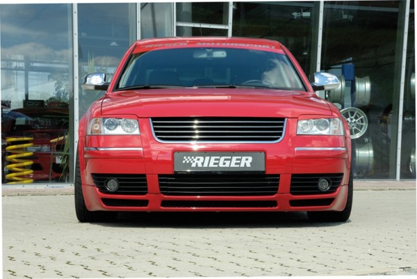 Rieger  predný spoiler -  VW Passat (3BG) , plast ABS, 
vrátane- hliniková mriežka,montážne vybavenie, – Obrázok 4