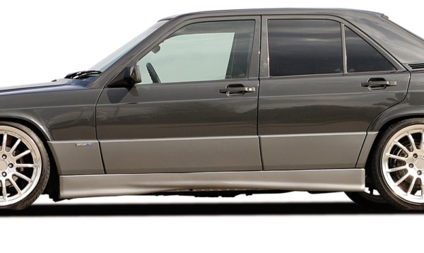 Rieger  nádstavce prahov -  Mercedes 190 (W201) , Ľavá strana, plast ABS, 
vrátane- Certifikát,montážne vybavenie