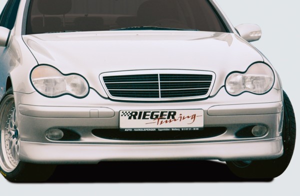 Rieger  predný spoiler pre Classic/Elegance -  Mercedes C-Class (W203) , plast ABS, 
vrátane- Certifikát,montážne vybavenie