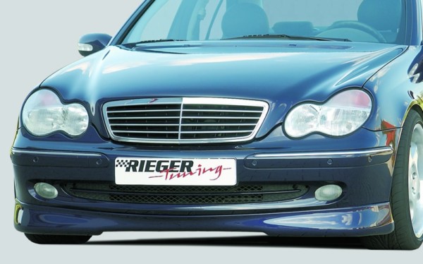 Rieger  predný spoiler pre Avantgarde -  Mercedes C-Class (W203) , plast ABS, 
vrátane- Certifikát,montážne vybavenie