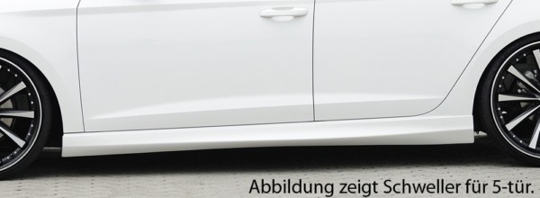 Rieger  nádstavce prahov -  Seat Leon (5F) , Pravá strana plast ABS, 
vrátane-montážne vybavenie, Certifikát – Obrázok 4