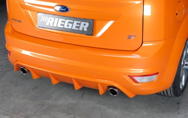 Rieger vložka zadného nárazíka -  pred Focus 2 ST , pre originál koncovky Ľavá strana + Pravá strana plast ABS, 
vrátane-montážne vybavenie, Certifikát
