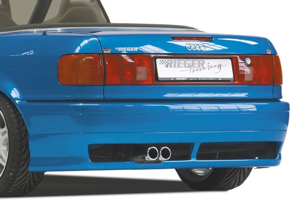 Rieger zadný podnáraznik -  Audi 80 Type 89 , plast ABS, 
vrátane- hliniková mriežka, Certifikát,montážne vybavenie