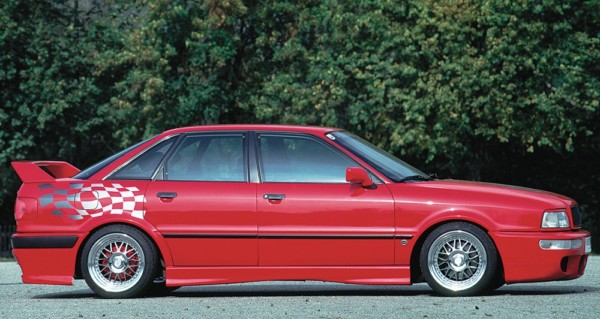 Rieger  nádstavce prahov -  Audi 80 Type B4 , Ľavá strana, plast ABS, 
vrátane- Certifikát,montážne vybavenie – Obrázok 2