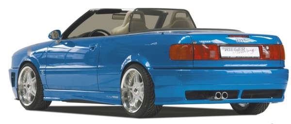 Rieger  nádstavce prahov -  Audi 80 Type 89 , Pravá strana plast ABS, 
vrátane- Certifikát,montážne vybavenie – Obrázok 4