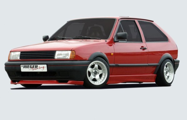 Rieger  nádstavce prahov -  VW Polo 2/3 , Ľavá strana, plast ABS, 
vrátane- Certifikát,montážne vybavenie – Obrázok 2
