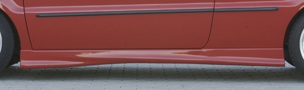 Rieger  nádstavce prahov -  VW Polo 4 (6N) , Ľavá strana, plast ABS, 
vrátane- Certifikát,montážne vybavenie