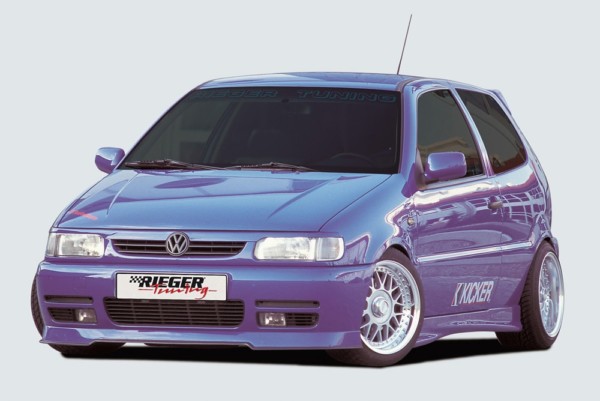Rieger  predný spoiler -  VW Polo 4 (6N) , s interovaným splitrom, s styling package, plast ABS, 
vrátane- Certifikát,montážne vybavenie – Obrázok 3