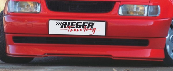 Rieger  predný spoiler -  VW Polo 4 (6N) , , bez styling package, plast ABS, 
vrátane- Certifikát,montážne vybavenie