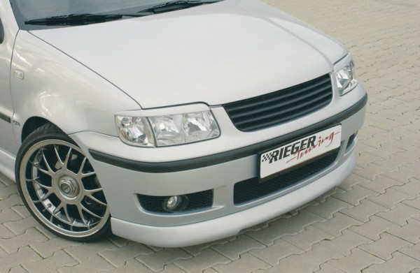 Rieger  predný spoiler -  VW Polo 4 (6N) , plast ABS, 
Certifikát,montážne vybavenie – Obrázok 2