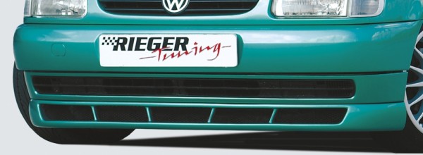 Rieger  predný spoiler -  VW Polo 4 (6N) , bez styling package, plast ABS, 
vrátane- Certifikát,montážne vybavenie