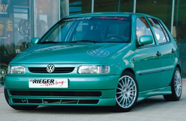 Rieger  predný spoiler -  VW Polo 4 (6N) , bez styling package, plast ABS, 
vrátane- Certifikát,montážne vybavenie – Obrázok 3