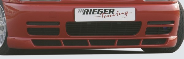 Rieger  predný spoiler -  VW Polo 4 (6N) , s styling package, plast ABS, 
vrátane- Certifikát,montážne vybavenie