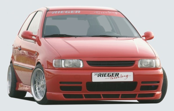 Rieger  predný spoiler -  VW Polo 4 (6N) , s styling package, plast ABS, 
vrátane- Certifikát,montážne vybavenie – Obrázok 2