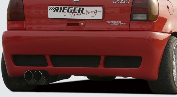 Rieger zadný nárazník -  VW Polo 4 (6N) , plast ABS, 
vrátane- hliniková mriežka, Certifikát