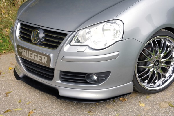 Rieger  predný spoiler -  VW Polo 5 (9N) , plast ABS, 
vrátane-montážne vybavenie,