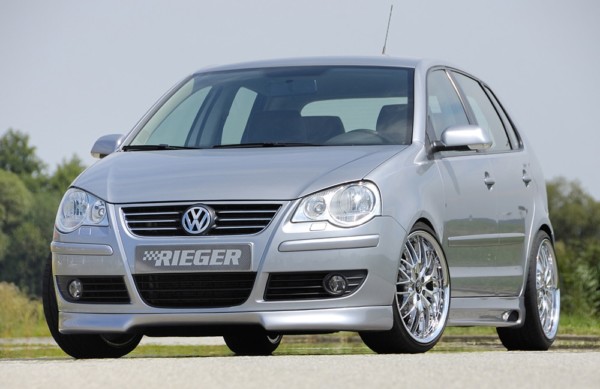 Rieger  predný spoiler -  VW Polo 5 (9N) , plast ABS, 
vrátane-montážne vybavenie, – Obrázok 2