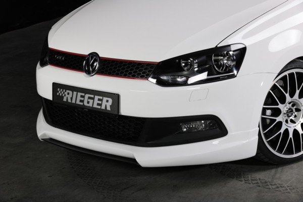 Rieger  predný spoiler -  VW Polo 6 GTI (6R) , plast ABS, 
vrátane-montážne vybavenie,
