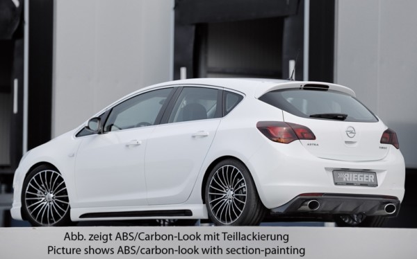 Rieger  nádstavce prahov -  Opel Astra J , Pravá strana s priehlbinou, s otvorom,, plast ABS, 
vrátane- hliniková mriežka,montážne vybavenie, Certifikát – Obrázok 5
