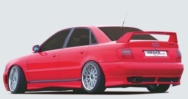 Rieger  nádstavce prahov -  Audi A4 (B5) , , Pravá strana plast ABS, 
vrátane- Certifikát,montážne vybavenie, hliniková konzola – Obrázok 2