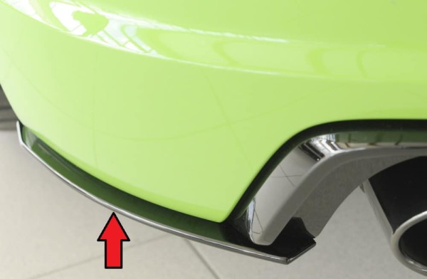 Rieger  bočný difúzor zadného náraznika, Ľavá strana -  Audi TT RS (8J/8J1-FV/8S) , Ľavá strana, pre originál zadný náraznik, plast ABS, Pre vozidlá s S-Line exterier, 
vrátane-montážne vybavenie, Certifikát